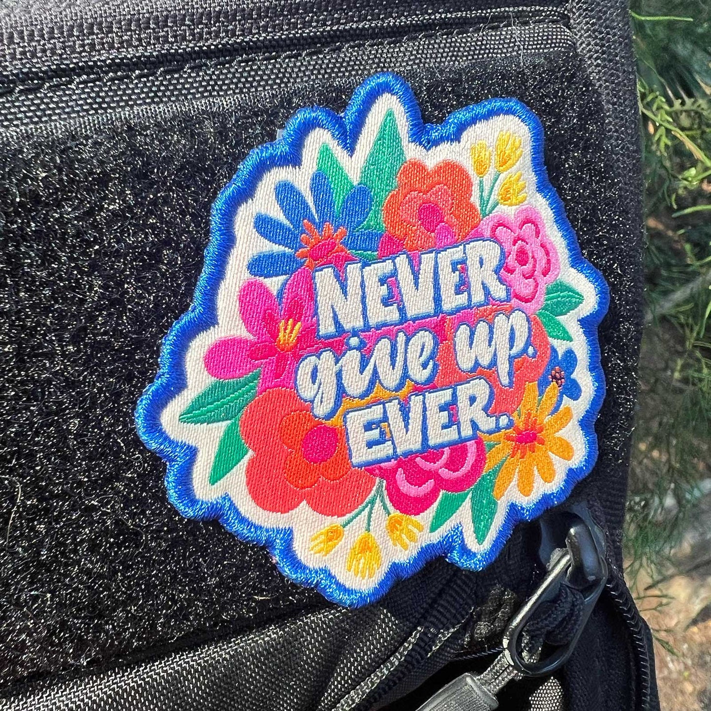 Never Give Up Disc Golf Patches®