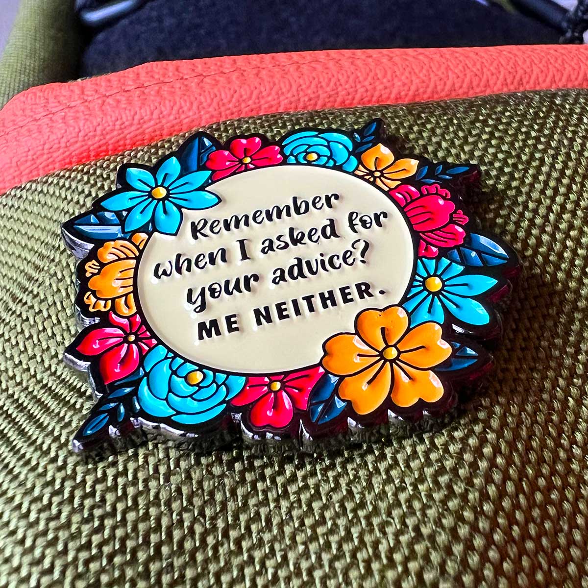 Sassy Flowers Disc Golf Pin