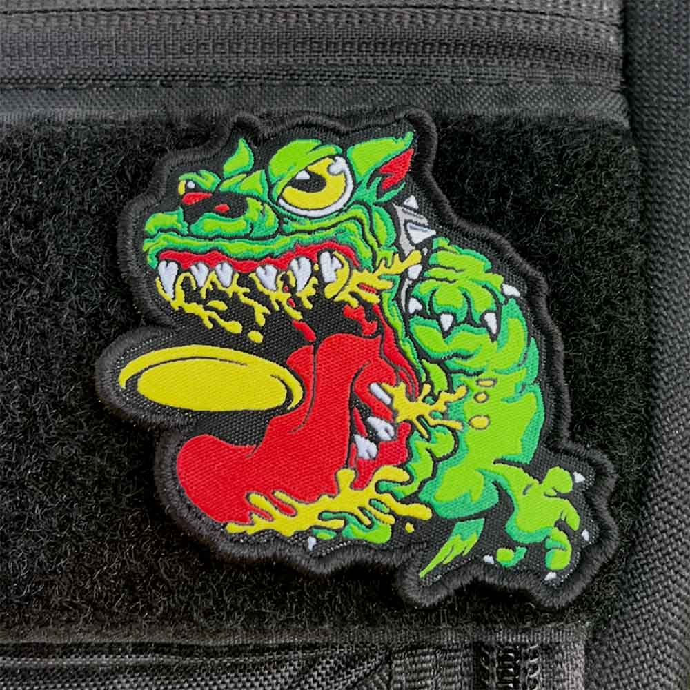 Angry Discin' Dog Disc Golf Patches®