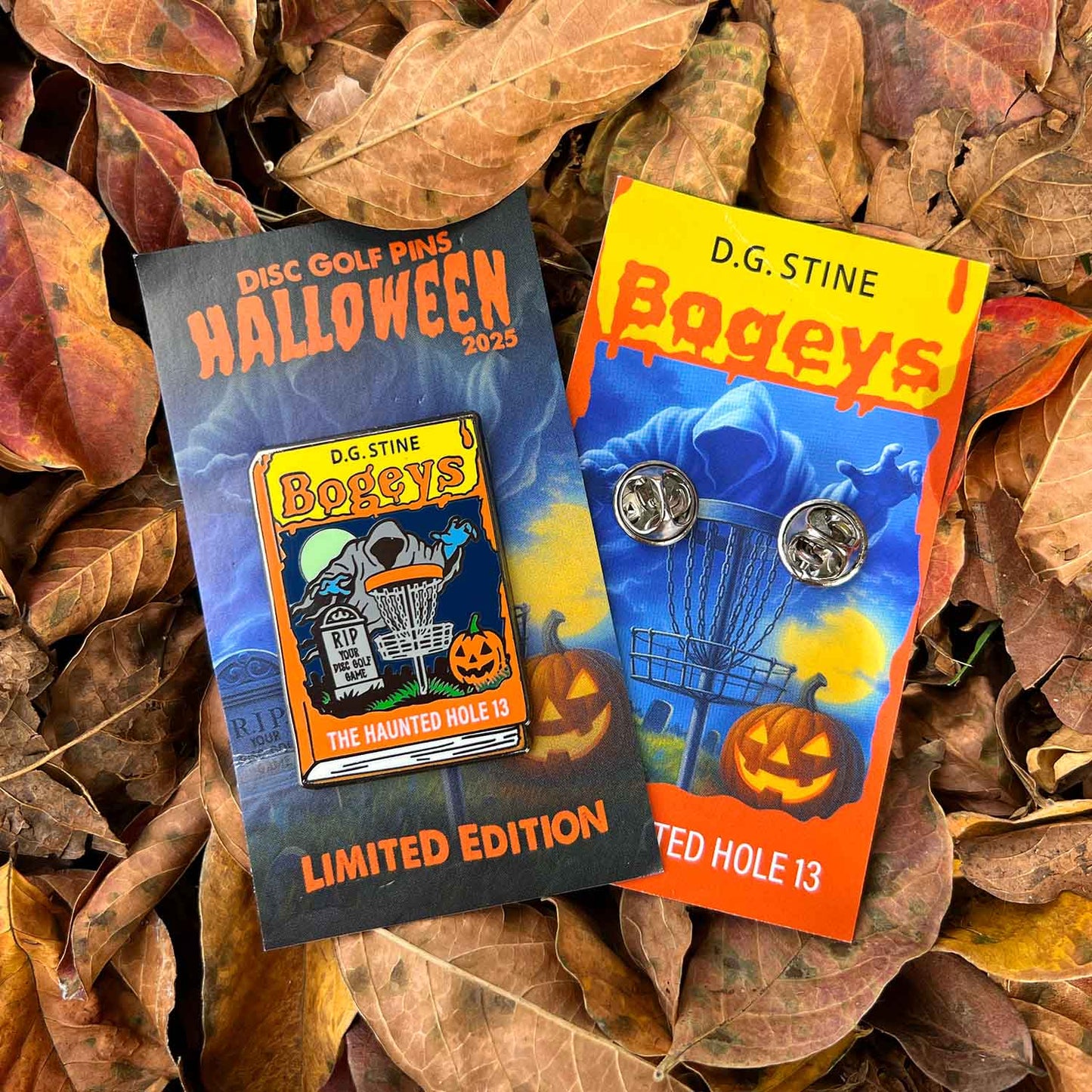 Halloween 2025 Bogey Bumps Book Disc Golf Pin®