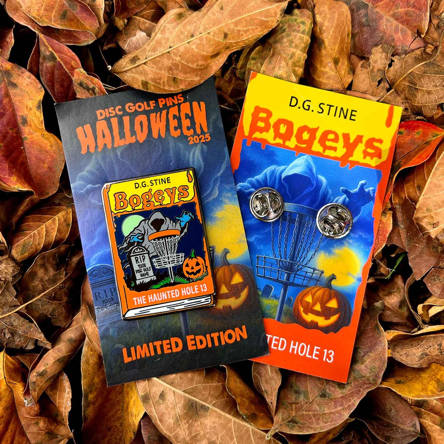 Halloween 2025 Bogey Bumps Book Disc Golf Pin®