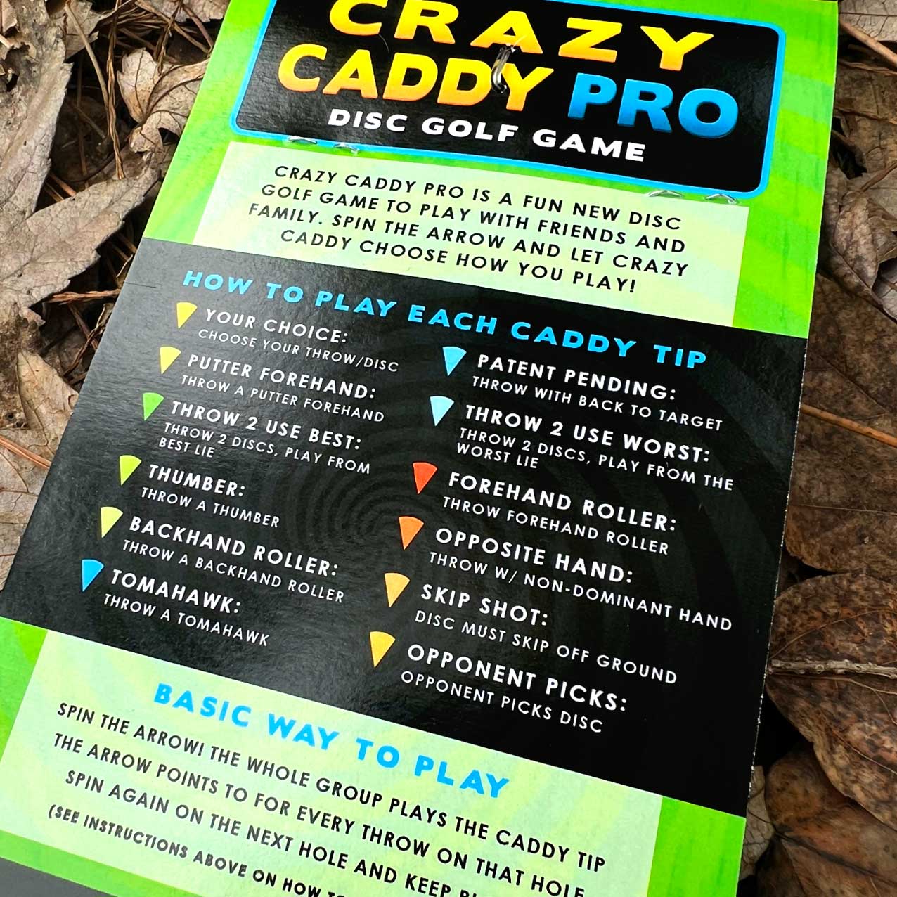 Crazy Caddy PRO Disc Golf Game - Keychain